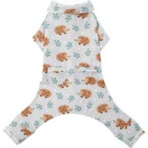 Hedgehog Print Dog Pajamas, XX-Large